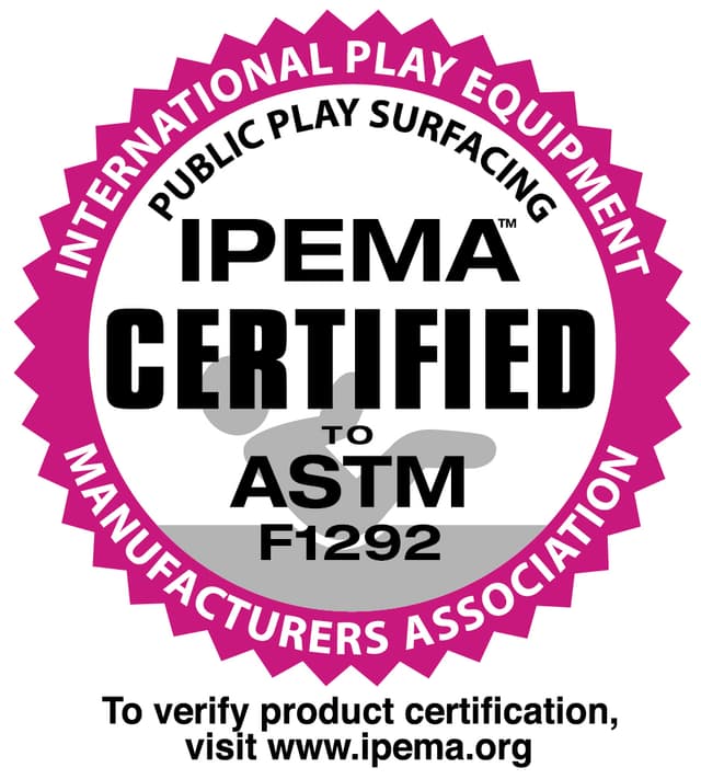 IPEMA Certified to ASTM F1292 — To verify product certification, visit www.ipema.org