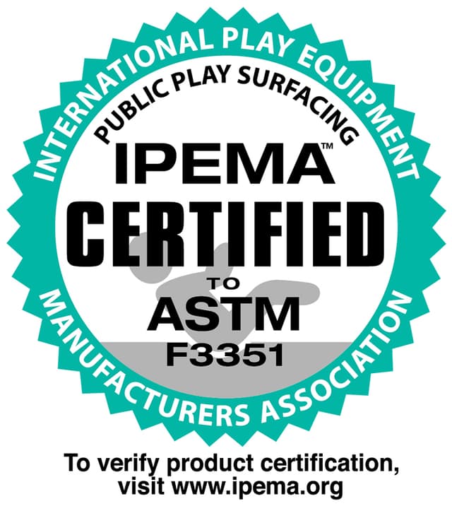 IPEMA Certified to ASTM F3351 — To verify product certification, visit www.ipema.org