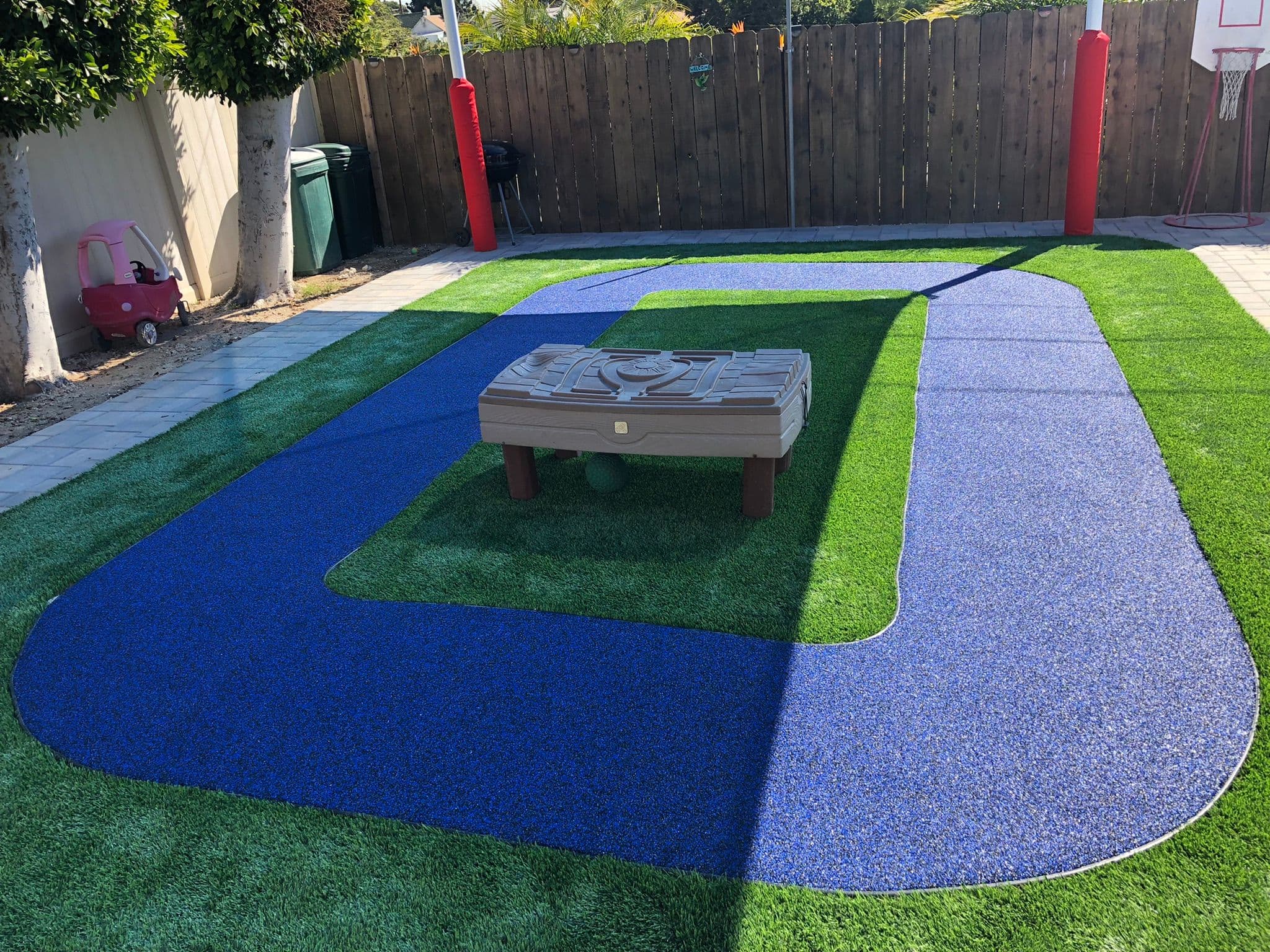 Synthetic tur and Rubber Surfacing