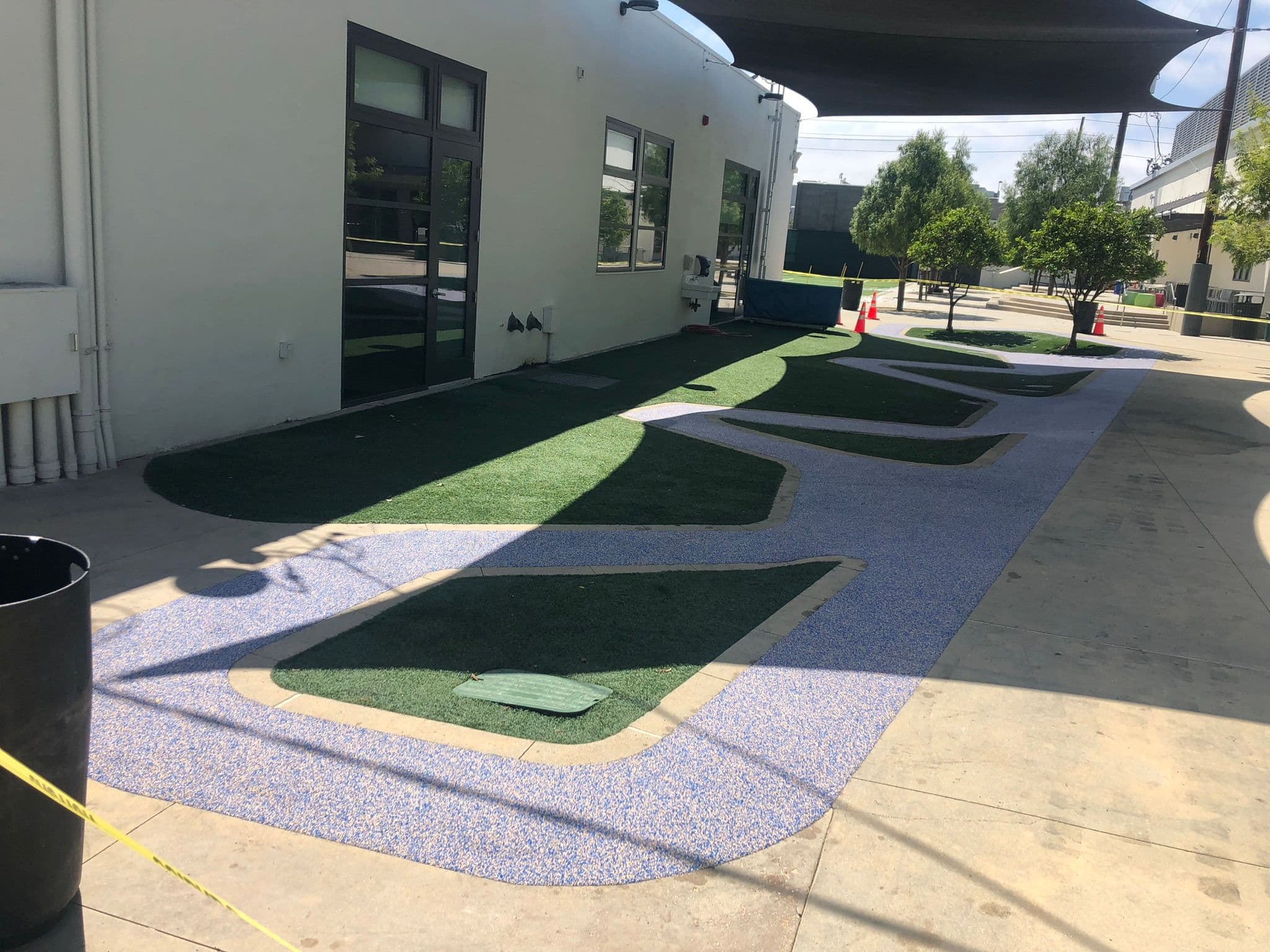 Synthetic tur and Rubber Surfacing